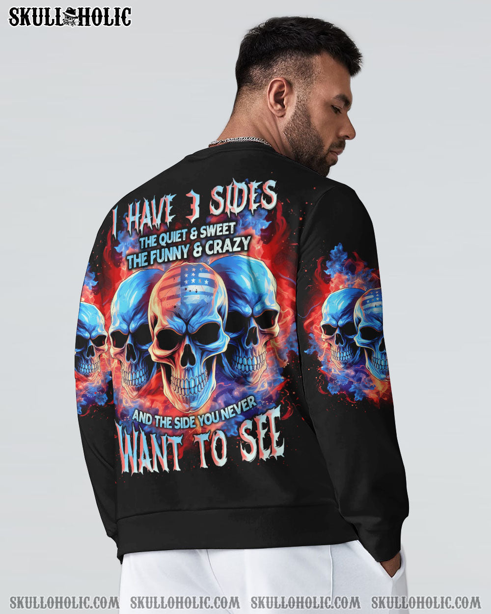 I HAVE 3 SIDES 3 SKULLS FLAG ALL OVER PRINT – TLNT0906234