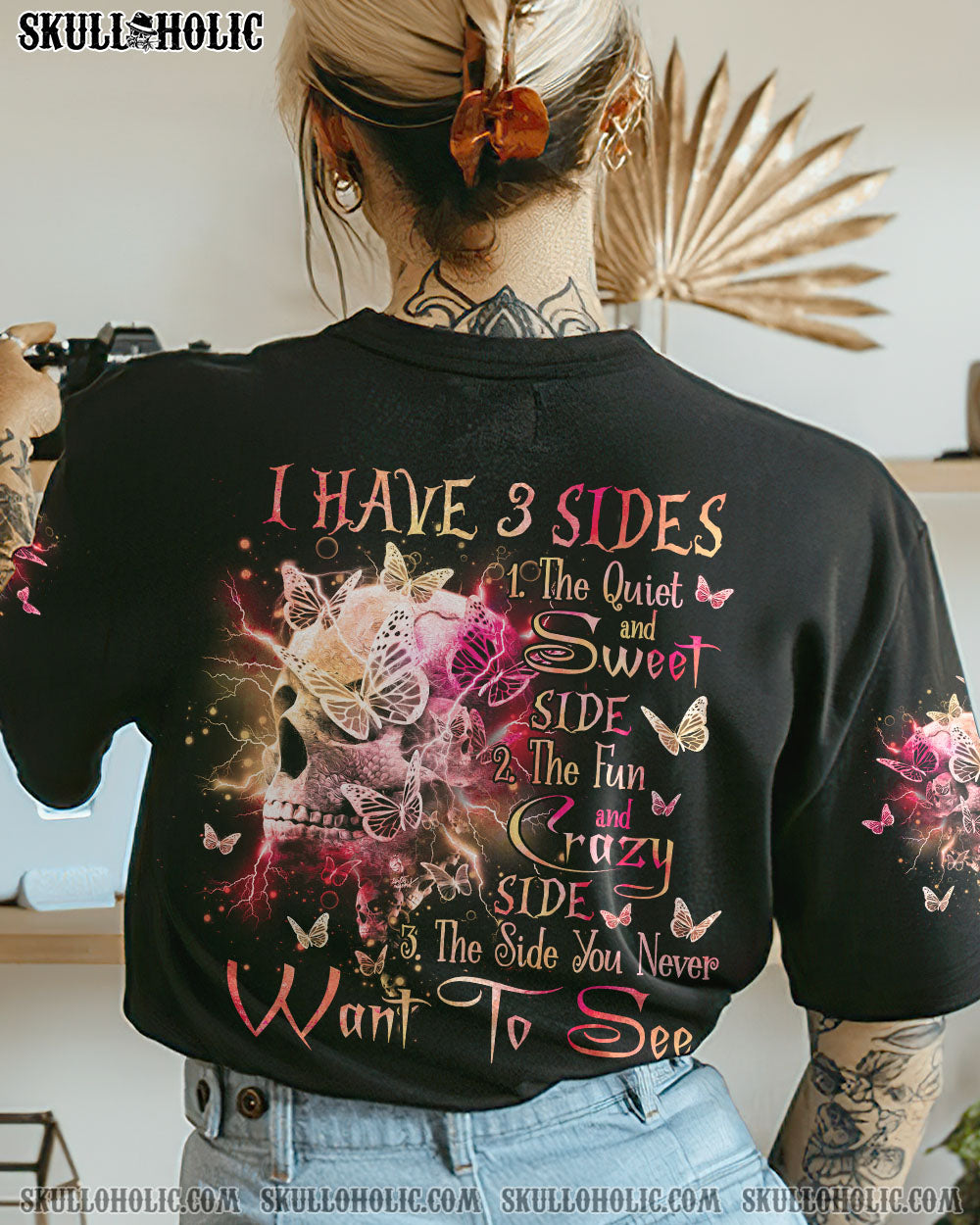 I HAVE 3 SIDES BUTTERFLY SKULL ALL OVER PRINT – TLNO1712221