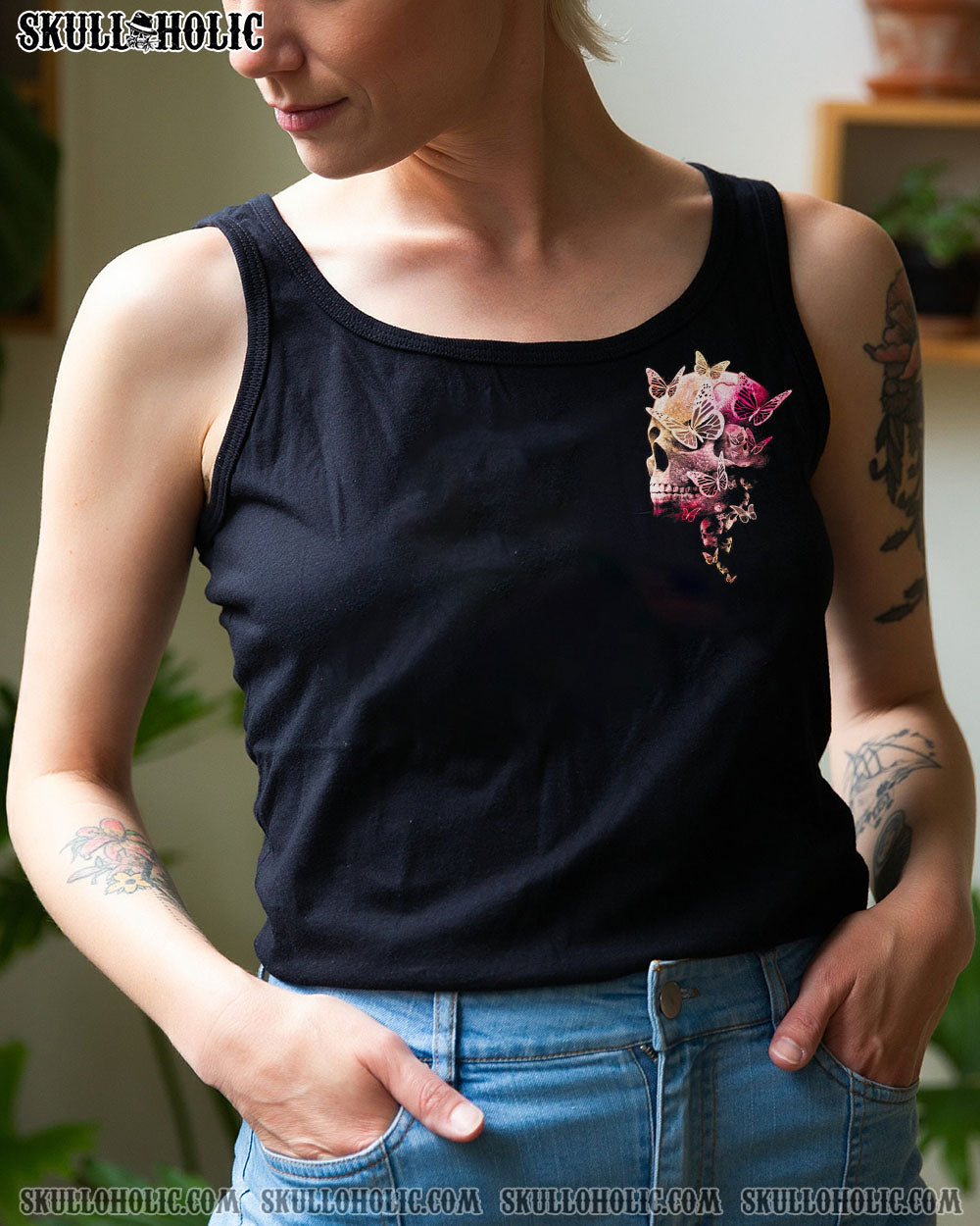 I HAVE 3 SIDES BUTTERFLY SKULL ALL OVER PRINT – TLNO1712221