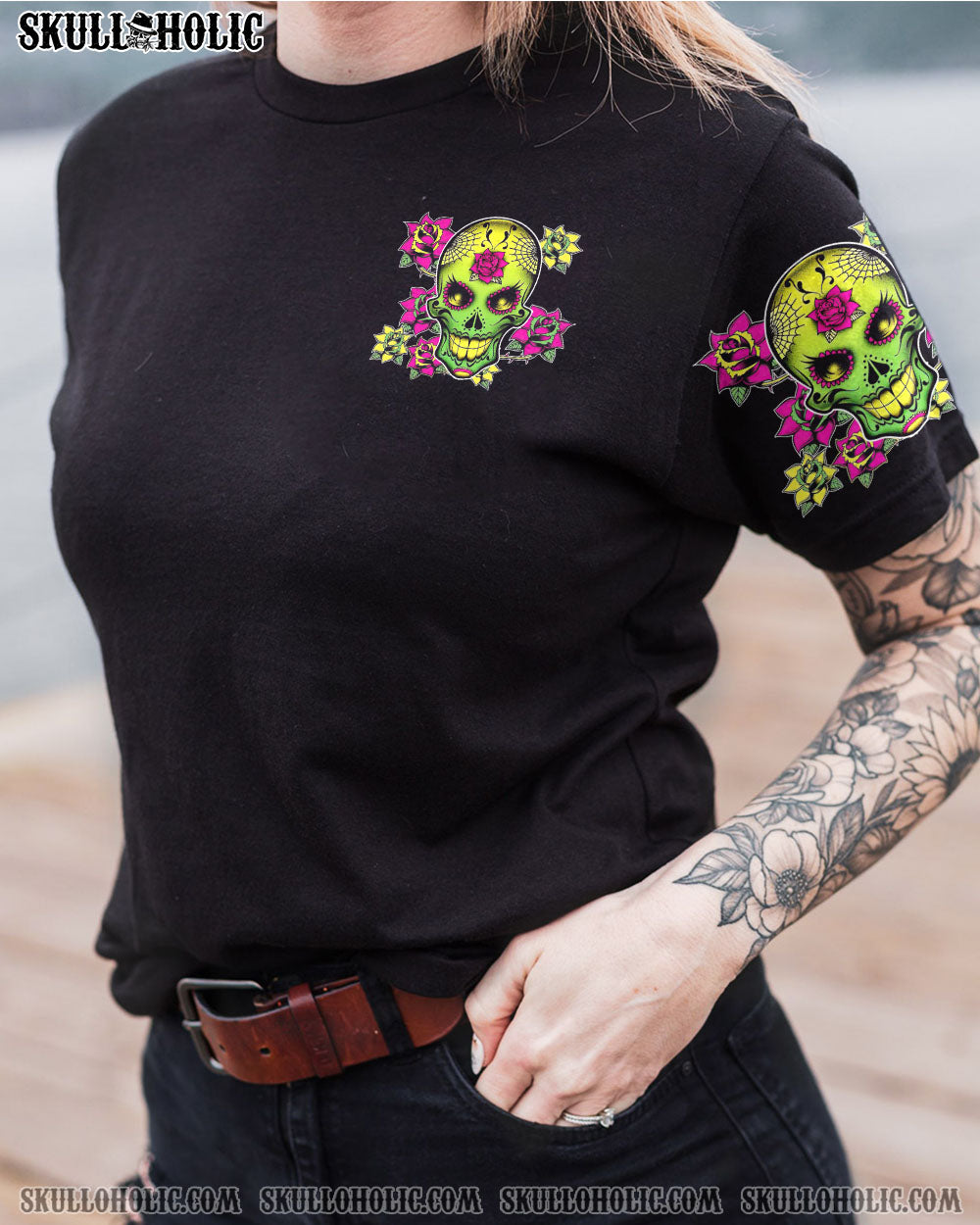 I HAVE 3 SIDES SUGAR SKULL ROSE ALL OVER PRINT – TLTW1712221