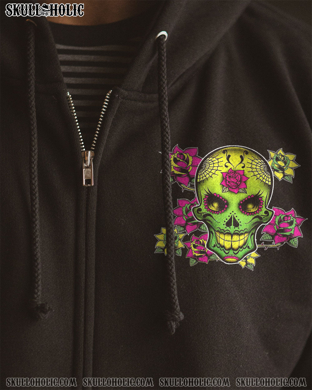 I HAVE 3 SIDES SUGAR SKULL ROSE ALL OVER PRINT – TLTW1712221