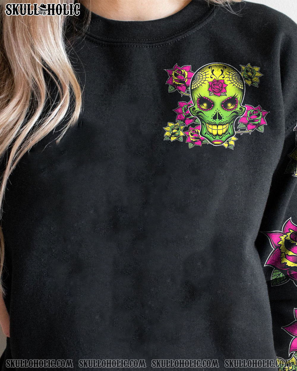 I HAVE 3 SIDES SUGAR SKULL ROSE ALL OVER PRINT – TLTW1712221