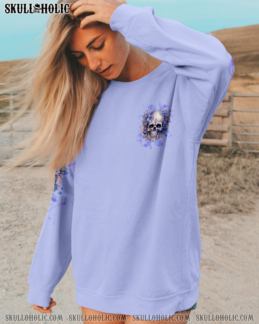 I HAVE A GOOD HEART SKULL FLORAL ALL OVER PRINT – TLNT2109234