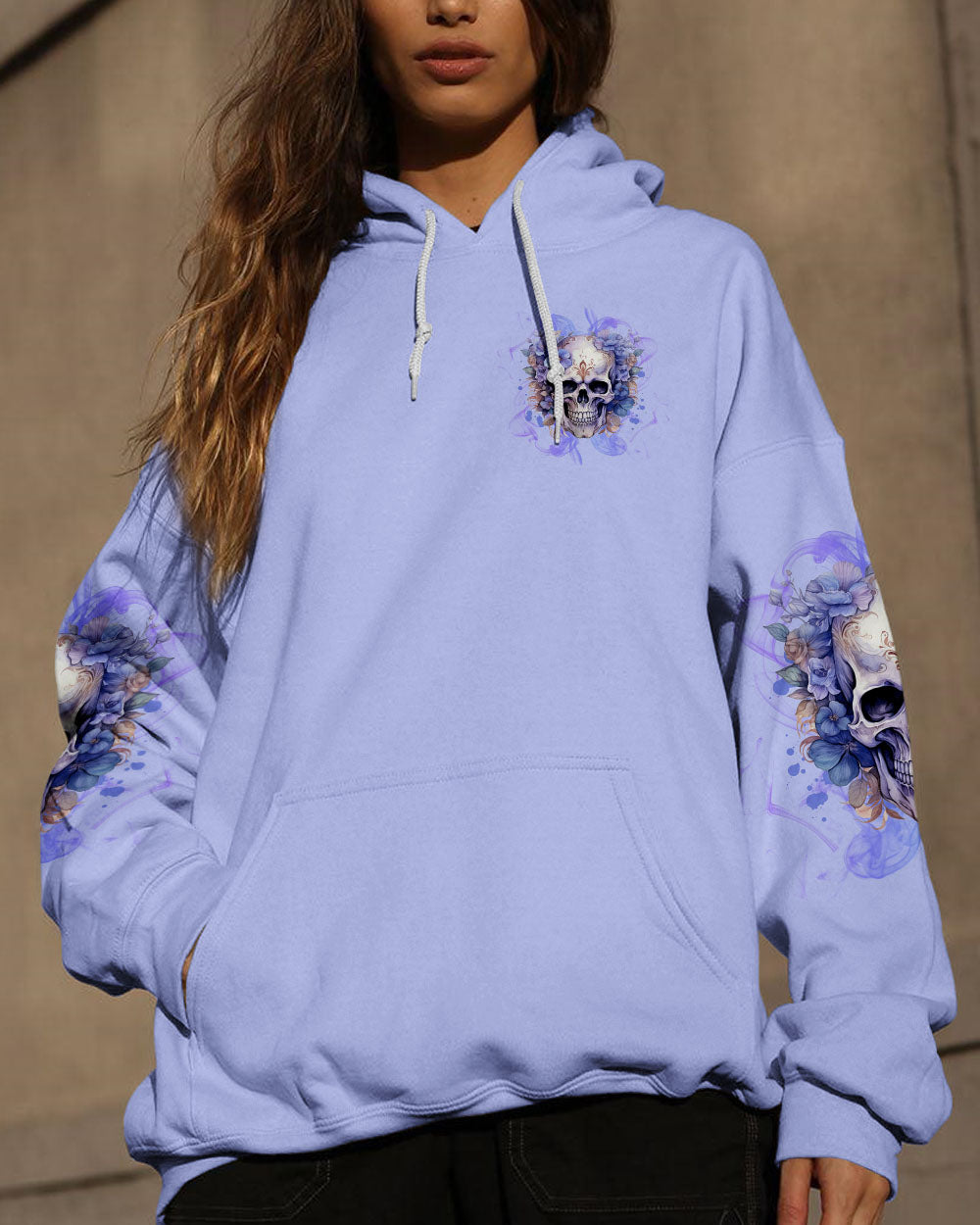 I HAVE A GOOD HEART SKULL FLORAL ALL OVER PRINT – TLNT2109234