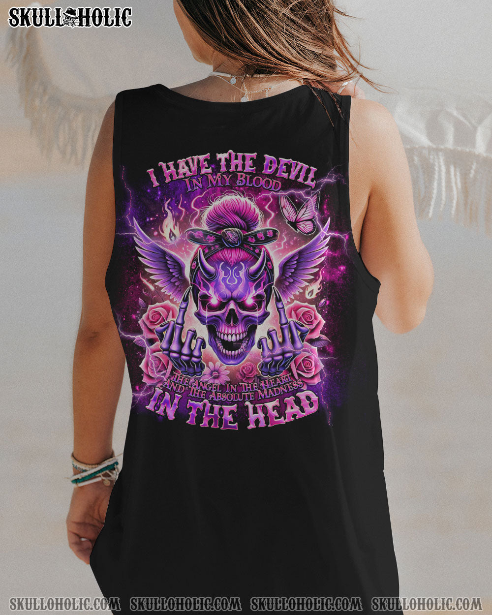 I HAVE THE DEVIL IN MY BLOOD MESSY BUN ALL OVER PRINT – TLNT2407241