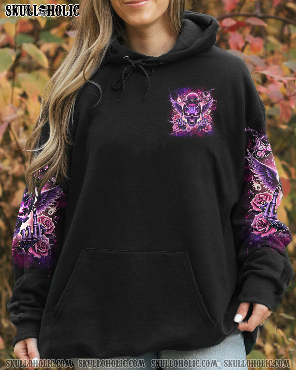 I HAVE THE DEVIL IN MY BLOOD MESSY BUN ALL OVER PRINT – TLNT2407241