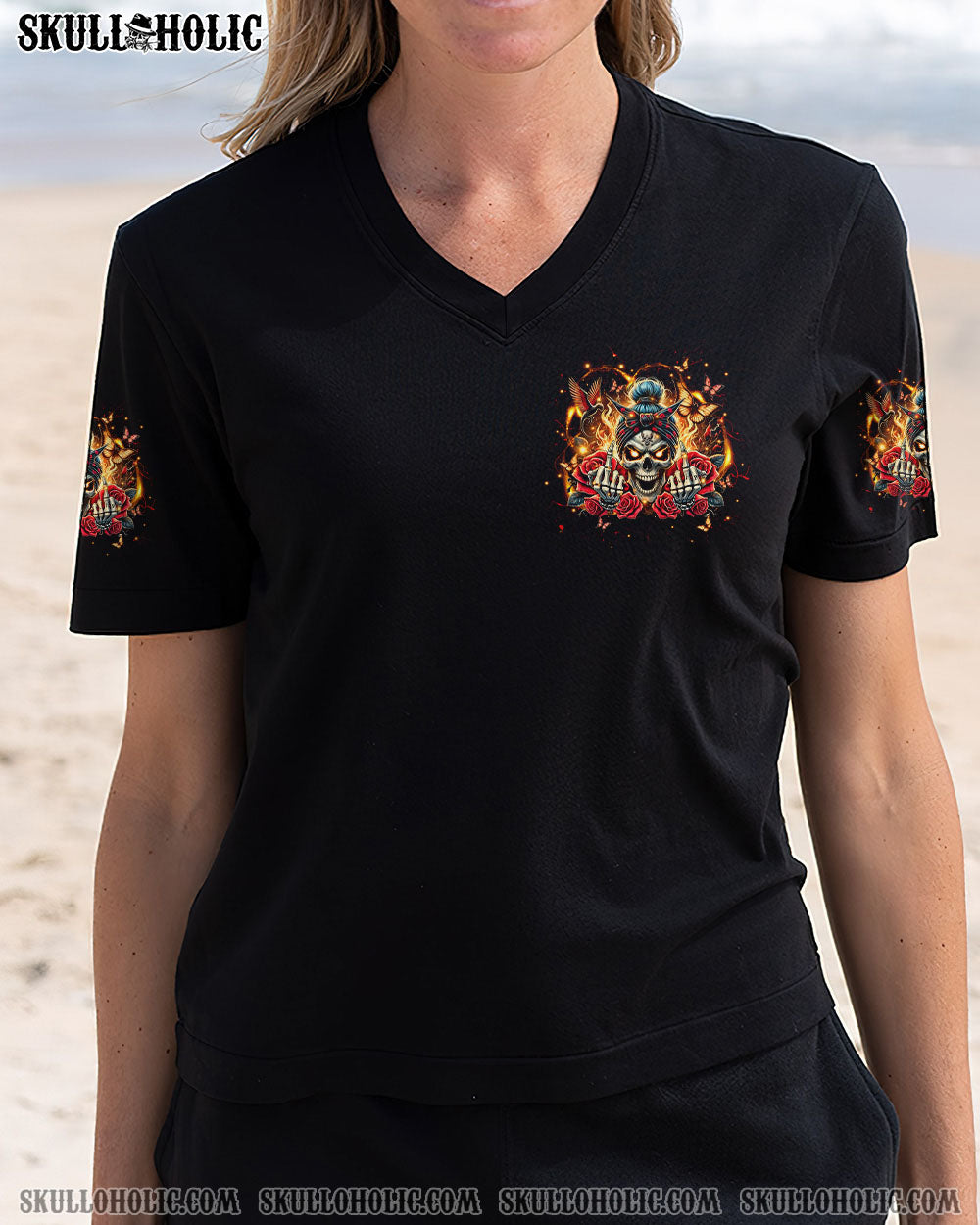 I HAVE THE DEVIL IN MY BLOOD MESSY BUN ALL OVER PRINT – TLPQ2207242