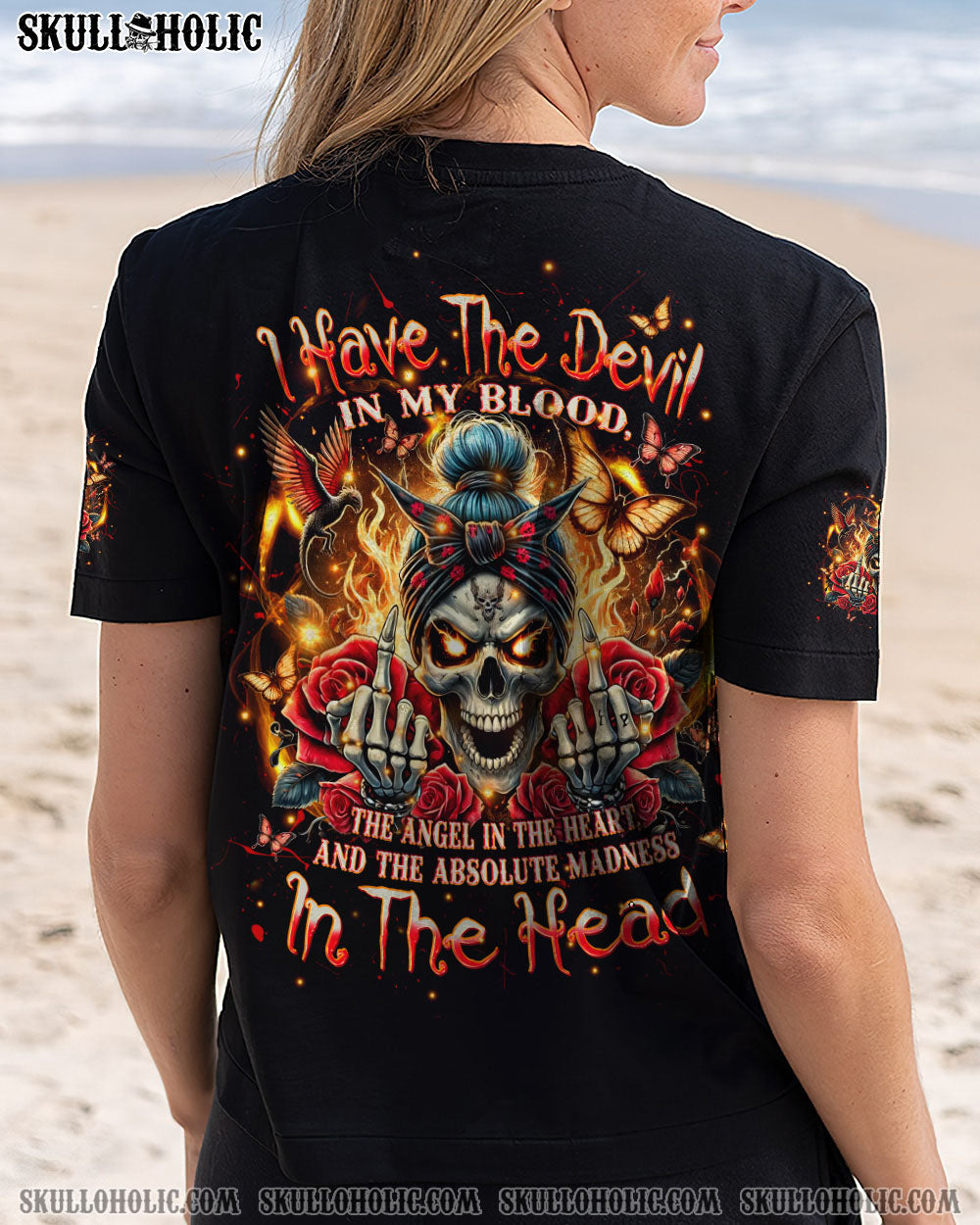 I HAVE THE DEVIL IN MY BLOOD MESSY BUN ALL OVER PRINT – TLPQ2207242