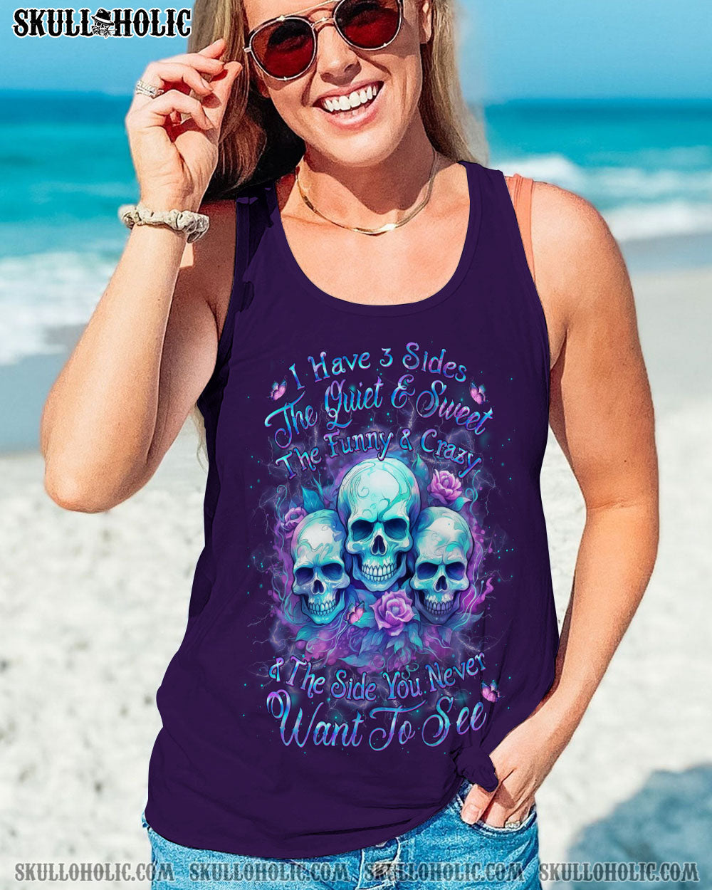 I HAVE THREE SIDES SKULL ALL OVER PRINT – YHLH1010231