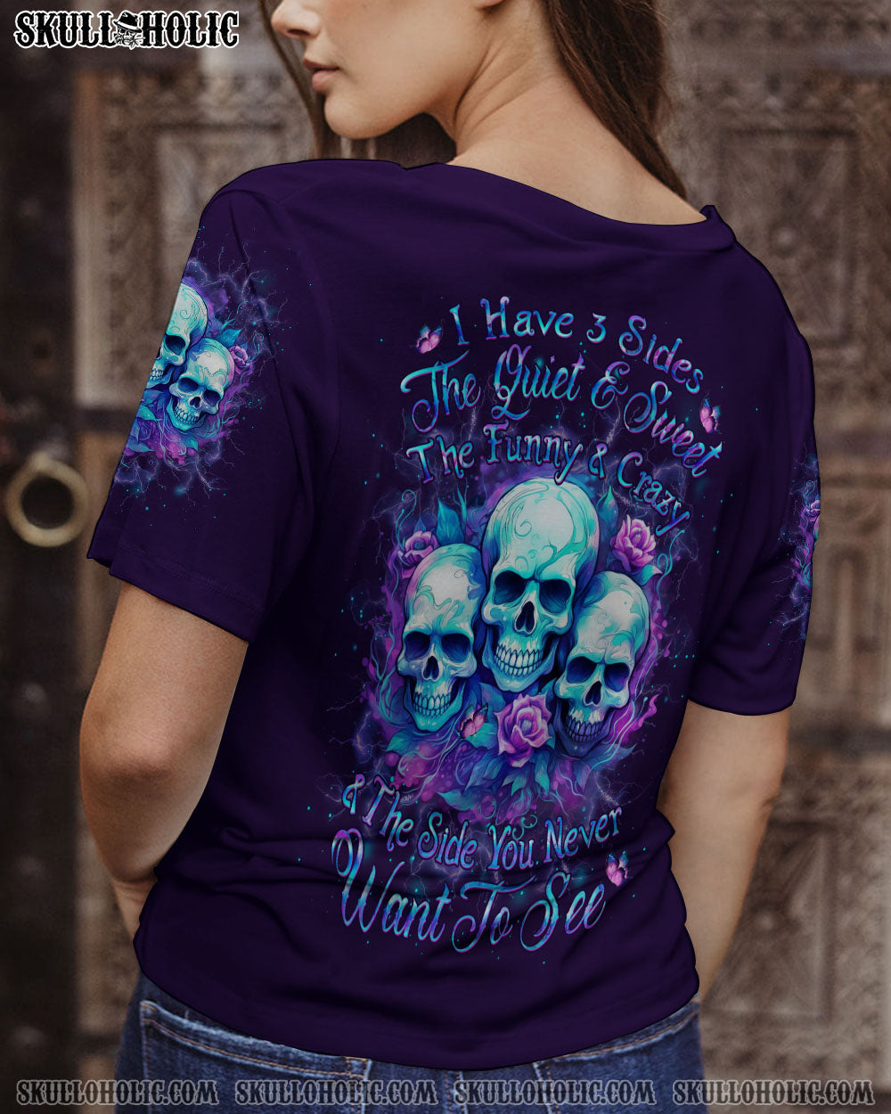 I HAVE THREE SIDES SKULL ALL OVER PRINT – YHLH1010231
