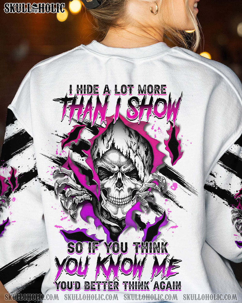I HIDE A LOT MORE THAN I SHOW REAPER SCRATCH ALL OVER PRINT – TLTM0202231
