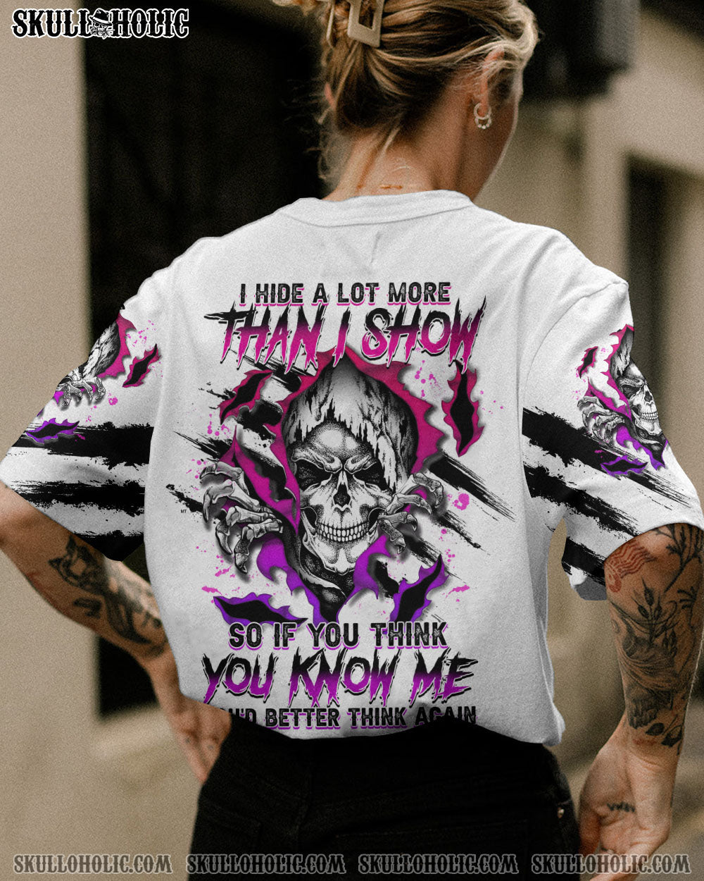 I HIDE A LOT MORE THAN I SHOW REAPER SCRATCH ALL OVER PRINT – TLTM0202231