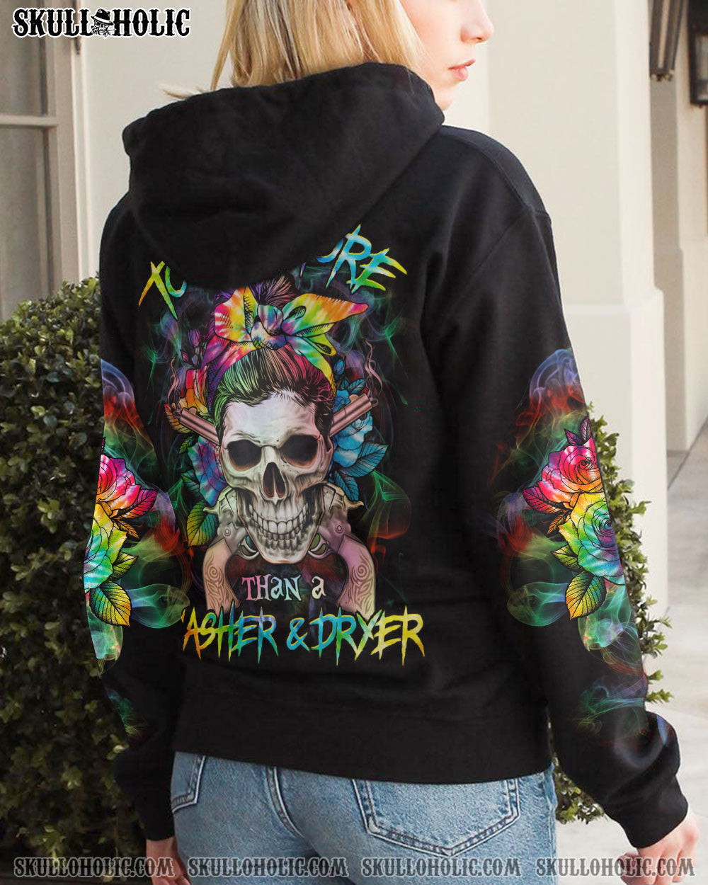 I KNOW HOW TO LOAD TIE DYE SKULL ALL OVER PRINT – YHHG0203233