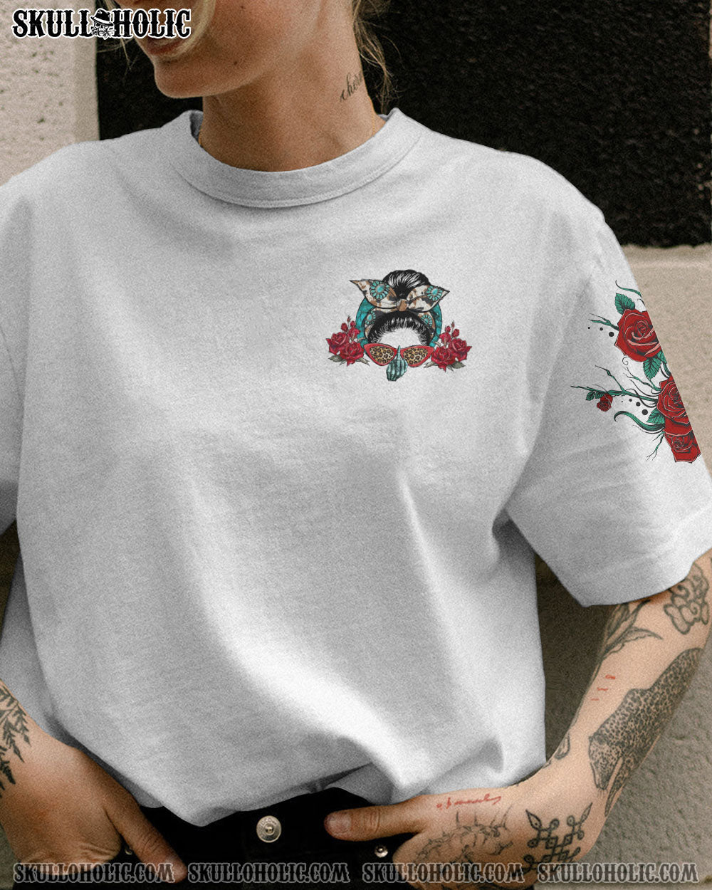 I MAY NOT BE PERFECT MESSY BUN ALL OVER PRINT – YHLN0812221