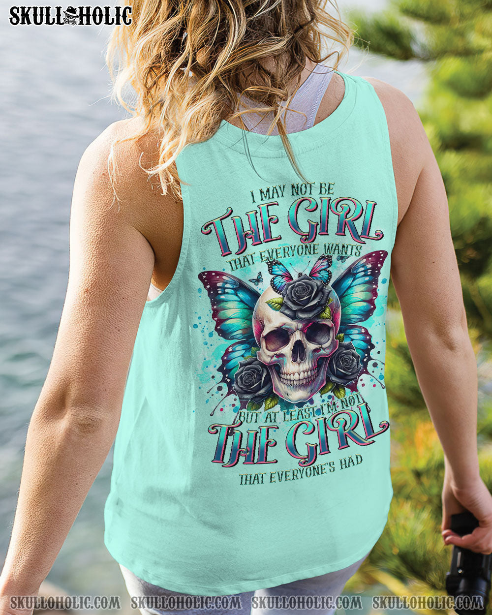 I MAY NOT BE THE GIRL EVERYONE WANTS SKULL BUTTERFLY ALL OVER PRINT – TLTR2606242