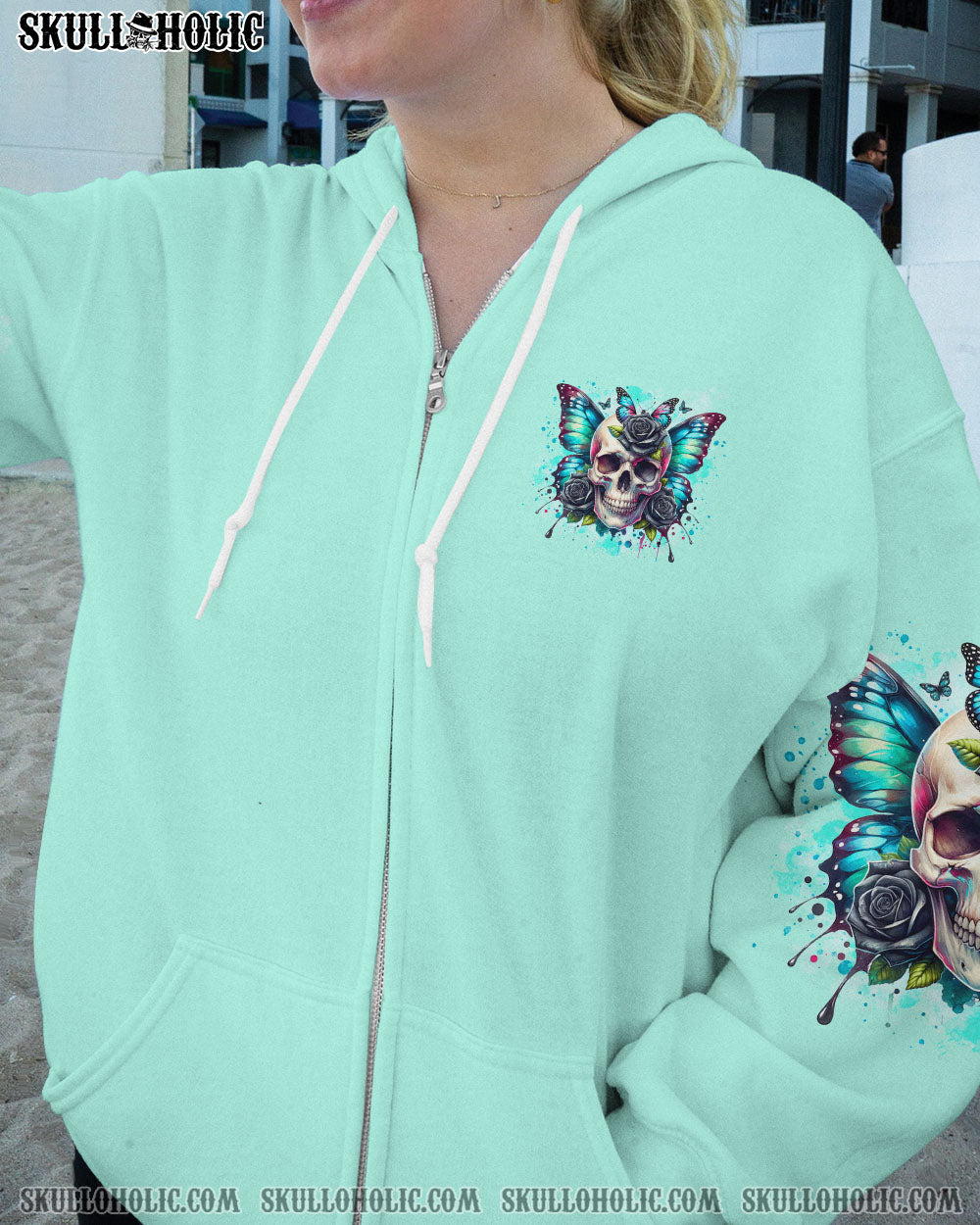 I MAY NOT BE THE GIRL EVERYONE WANTS SKULL BUTTERFLY ALL OVER PRINT – TLTR2606242