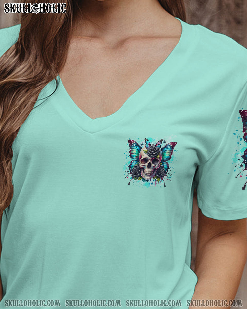 I MAY NOT BE THE GIRL EVERYONE WANTS SKULL BUTTERFLY ALL OVER PRINT – TLTR2606242