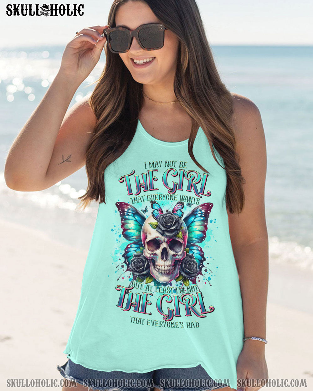I MAY NOT BE THE GIRL EVERYONE WANTS SKULL BUTTERFLY ALL OVER PRINT – TLTR2606242