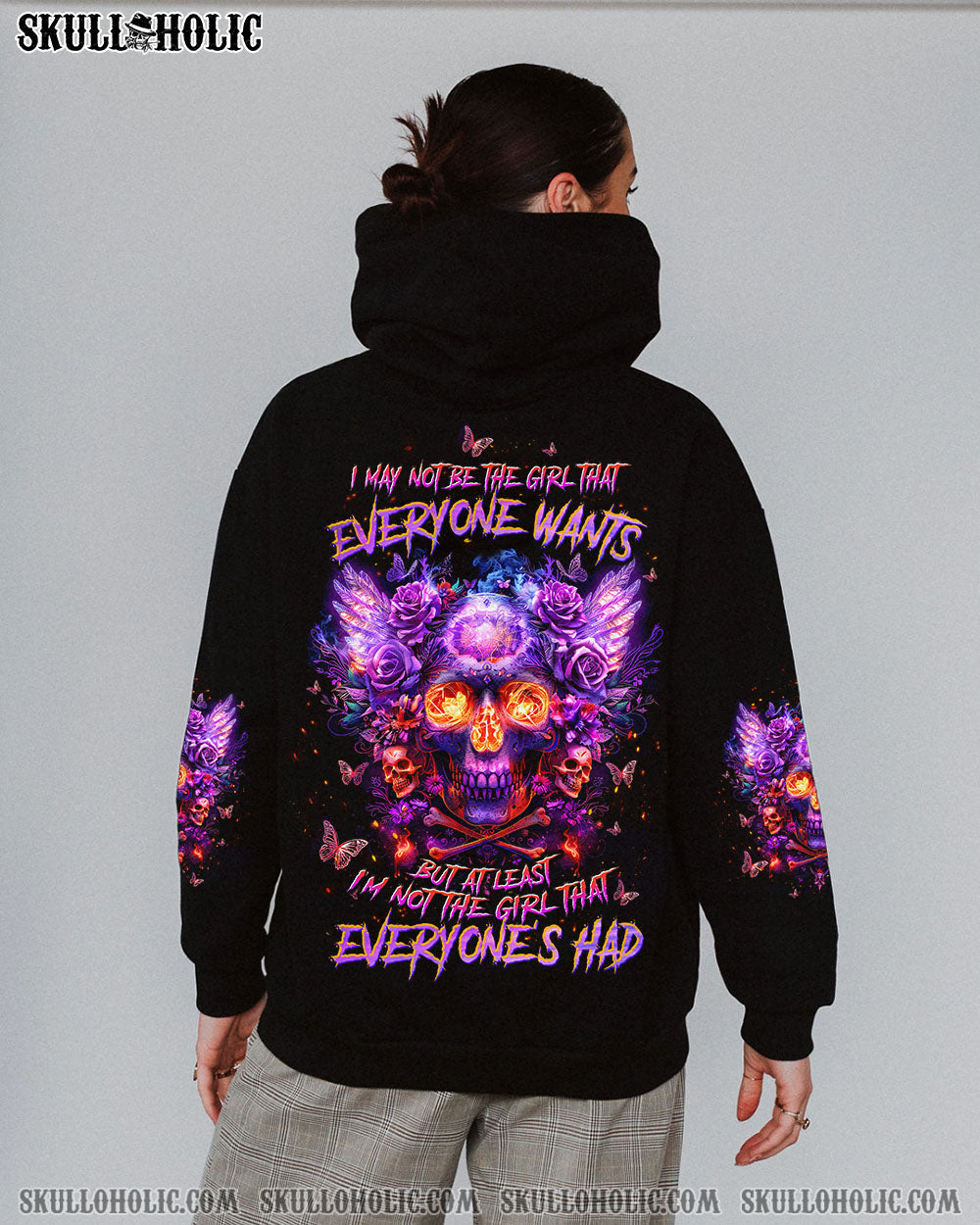 I MAY NOT BE THE GIRL EVERYONE WANTS SKULL WINGS ALL OVER PRINT – TLTW1504241