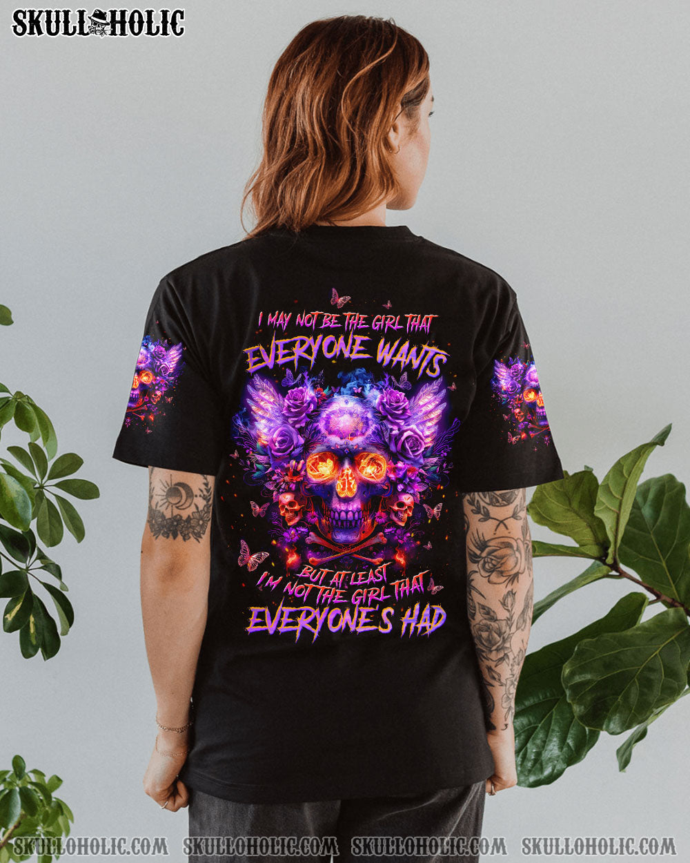 I MAY NOT BE THE GIRL EVERYONE WANTS SKULL WINGS ALL OVER PRINT – TLTW1504241