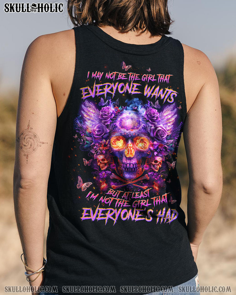 I MAY NOT BE THE GIRL EVERYONE WANTS SKULL WINGS ALL OVER PRINT – TLTW1504241