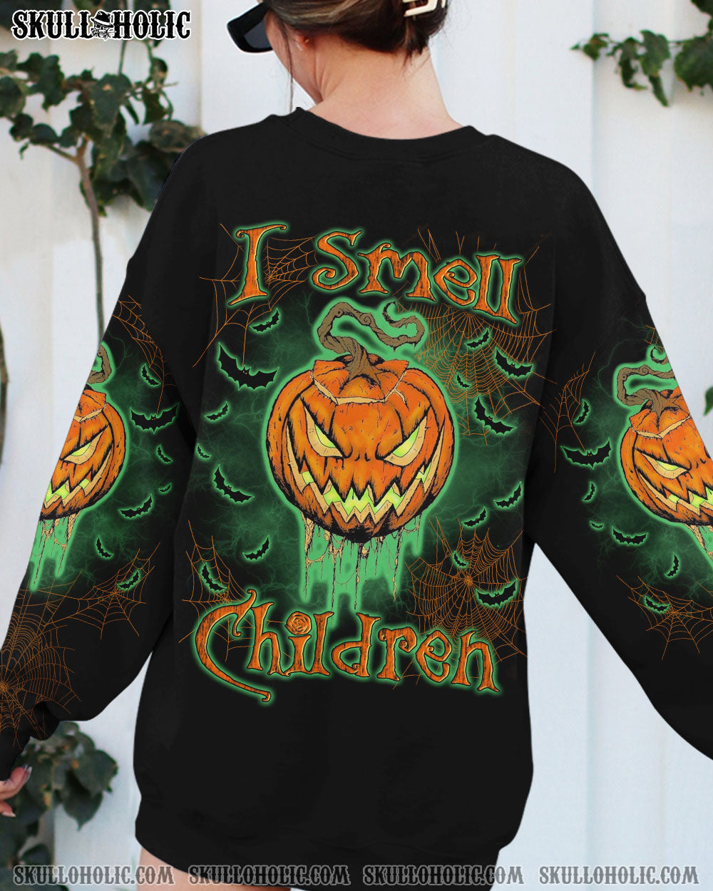 I SMELL CHILDREN SKULL PUMPKIN HALLOWEEN ALL OVER PRINT – YHLN1108233