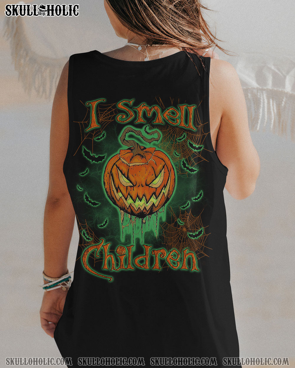 I SMELL CHILDREN SKULL PUMPKIN HALLOWEEN ALL OVER PRINT – YHLN1108233