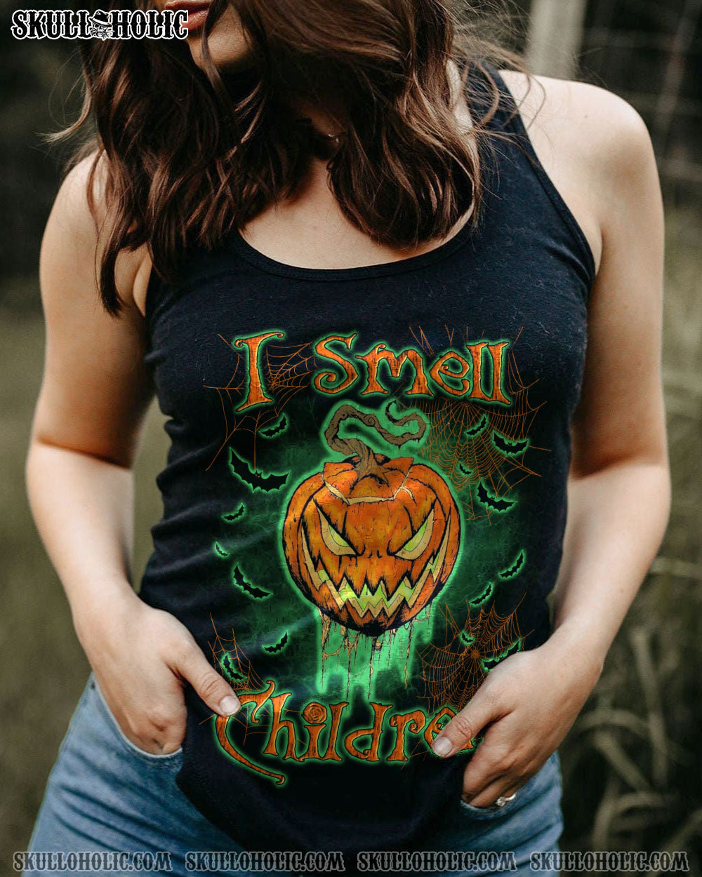 I SMELL CHILDREN SKULL PUMPKIN HALLOWEEN ALL OVER PRINT – YHLN1108233