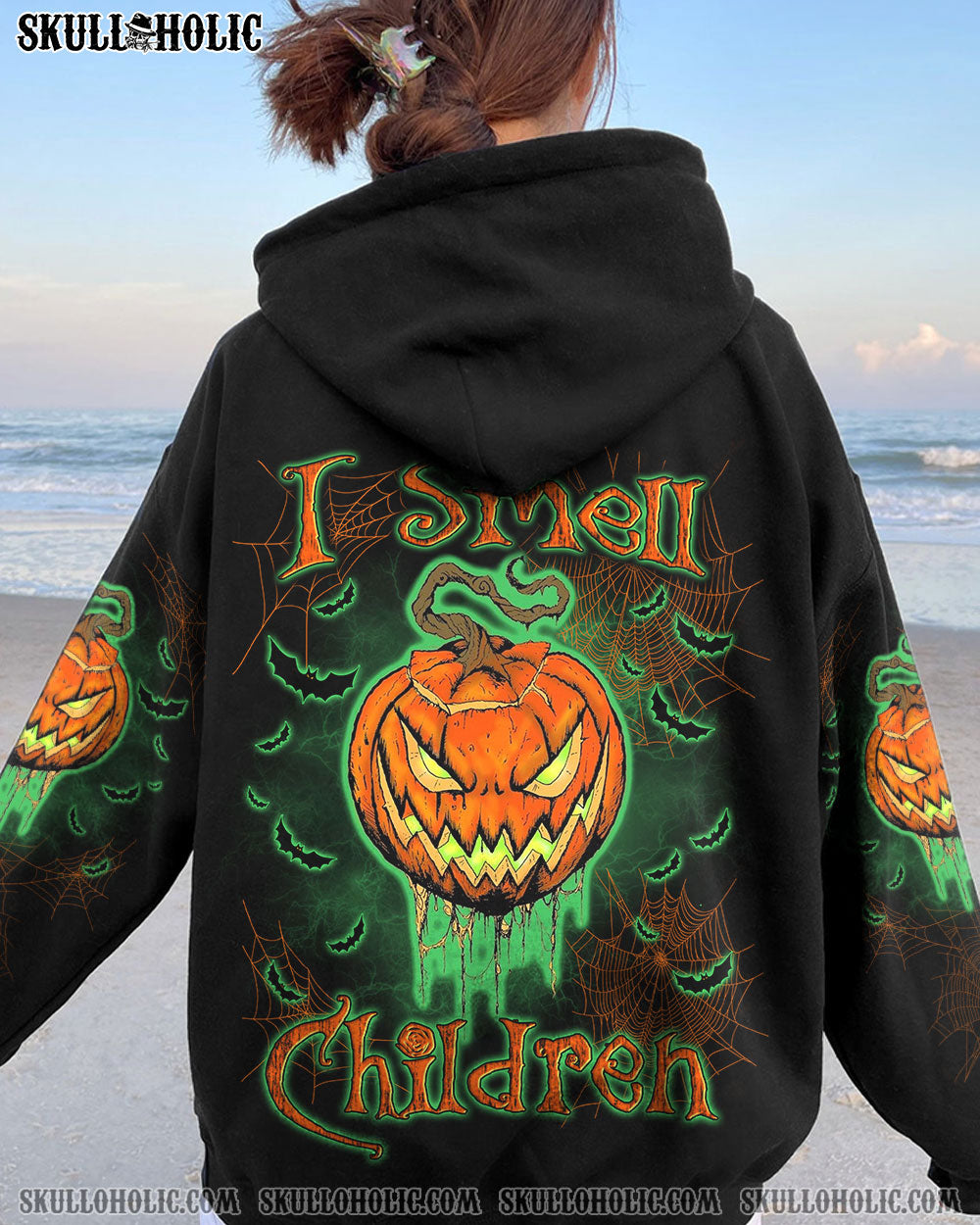 I SMELL CHILDREN SKULL PUMPKIN HALLOWEEN ALL OVER PRINT – YHLN1108233