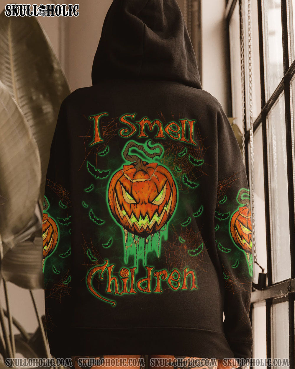 I SMELL CHILDREN SKULL PUMPKIN HALLOWEEN ALL OVER PRINT – YHLN1108233