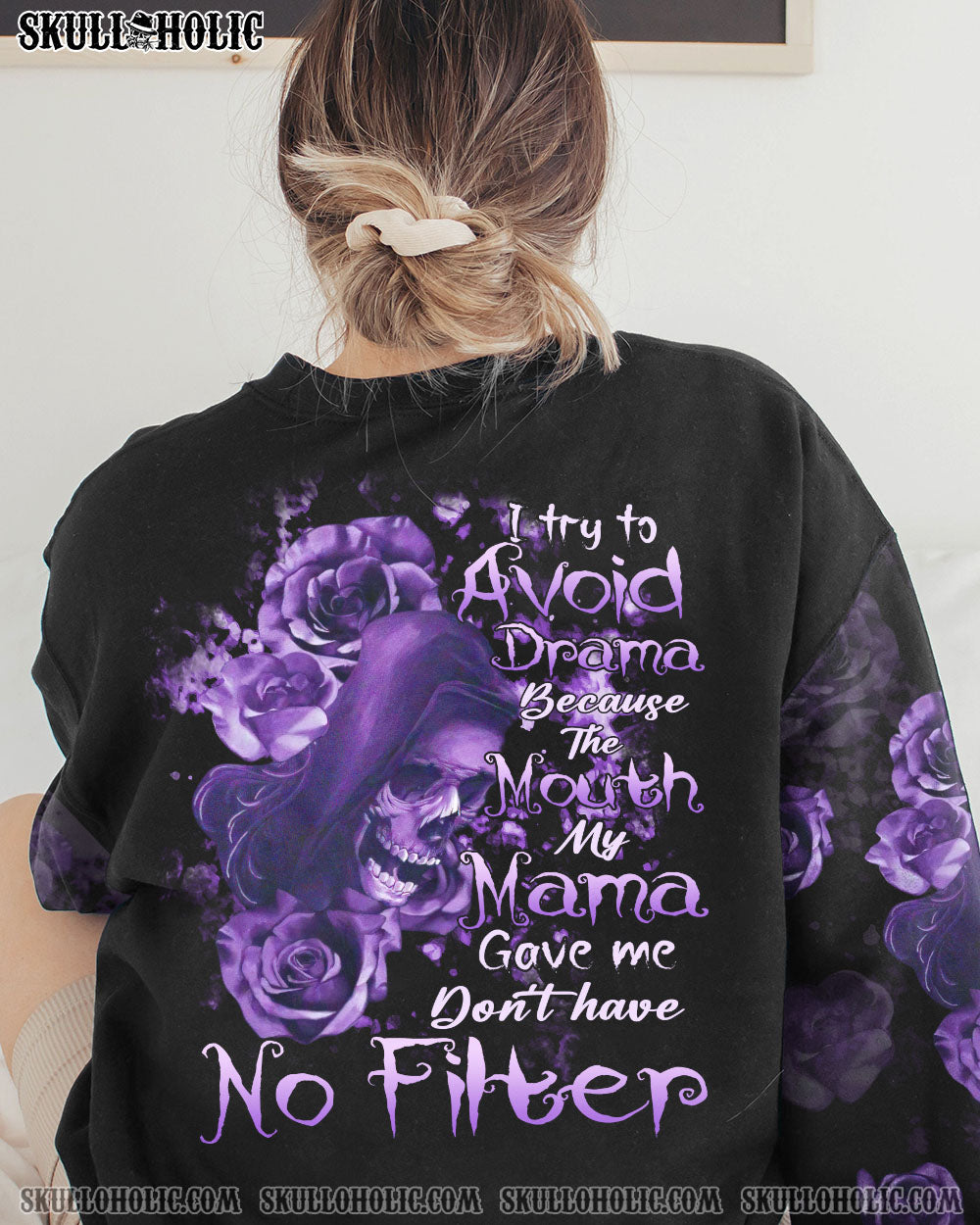 I TRY TO AVOID DRAMA PURPLE ROSE REAPER ALL OVER PRINT – TLTR0202233