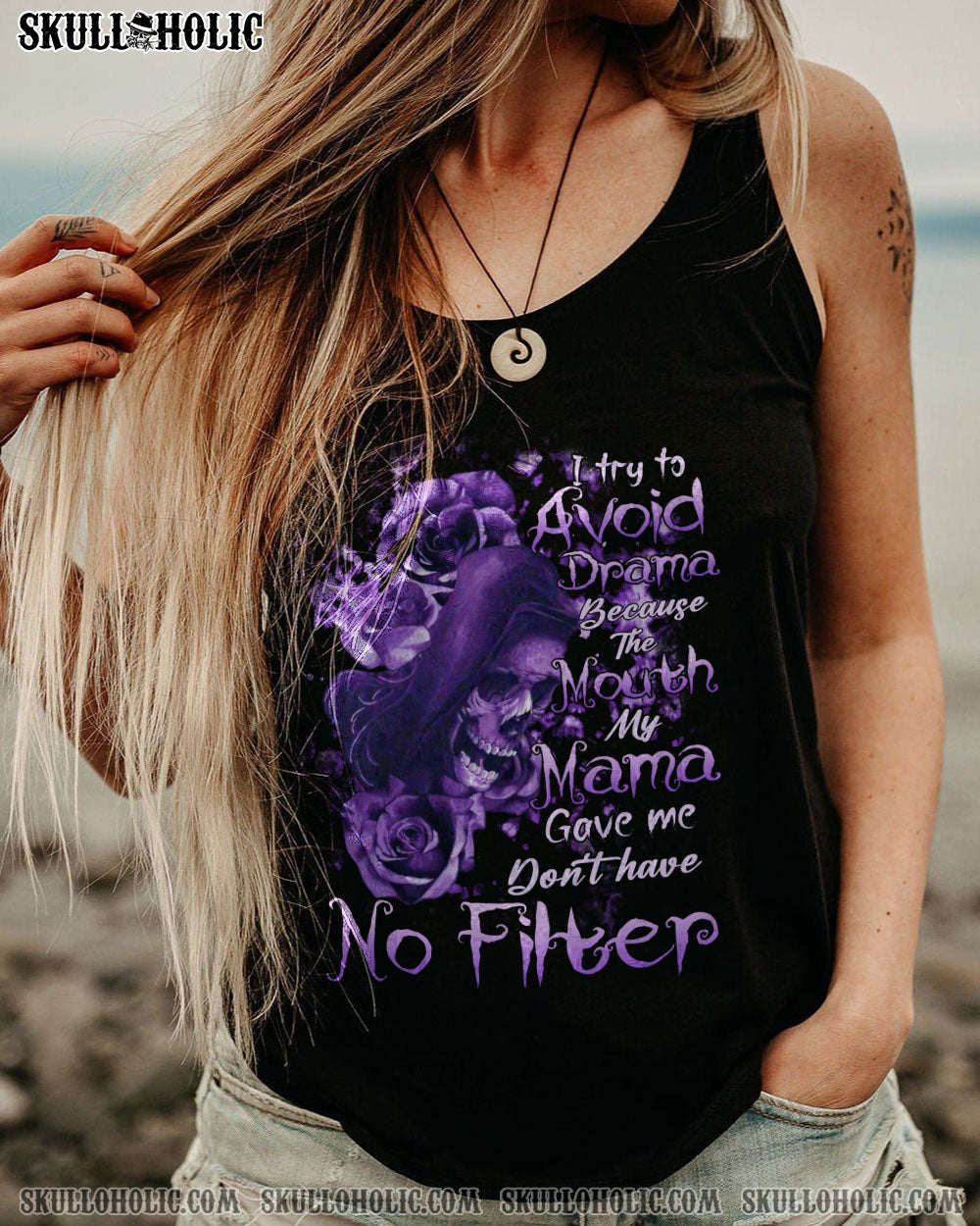I TRY TO AVOID DRAMA PURPLE ROSE REAPER ALL OVER PRINT – TLTR0202233