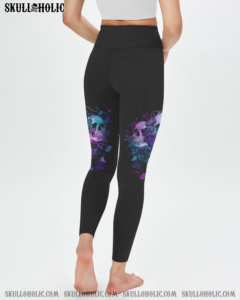 I TRY TO AVOID DRAMA PURPLE ROSE SKULLS OVER PRINT – TLNZ0602234