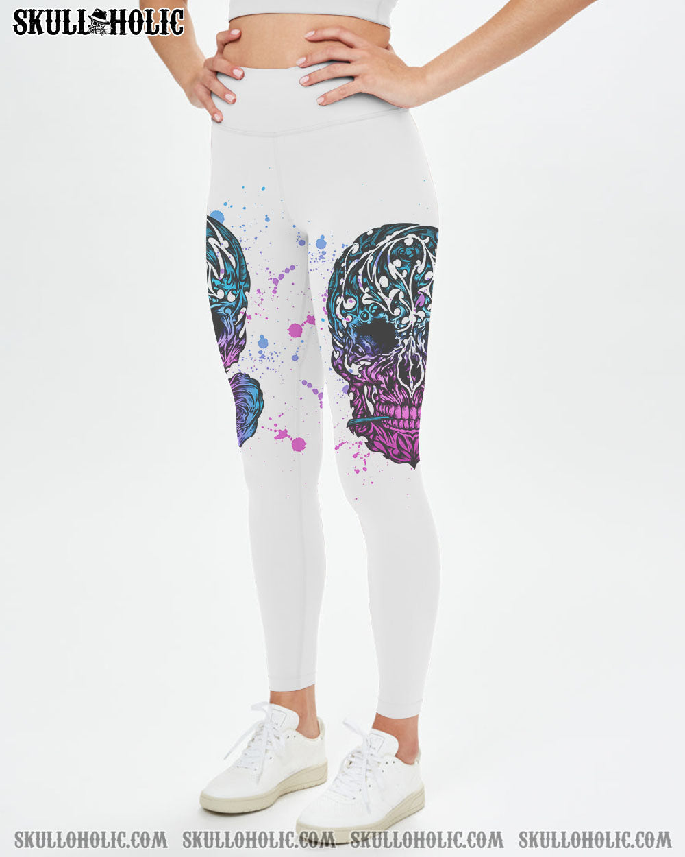 I TRY TO AVOID DRAMA TATTOOED SKULL ALL OVER PRINT – TLNZ0612223