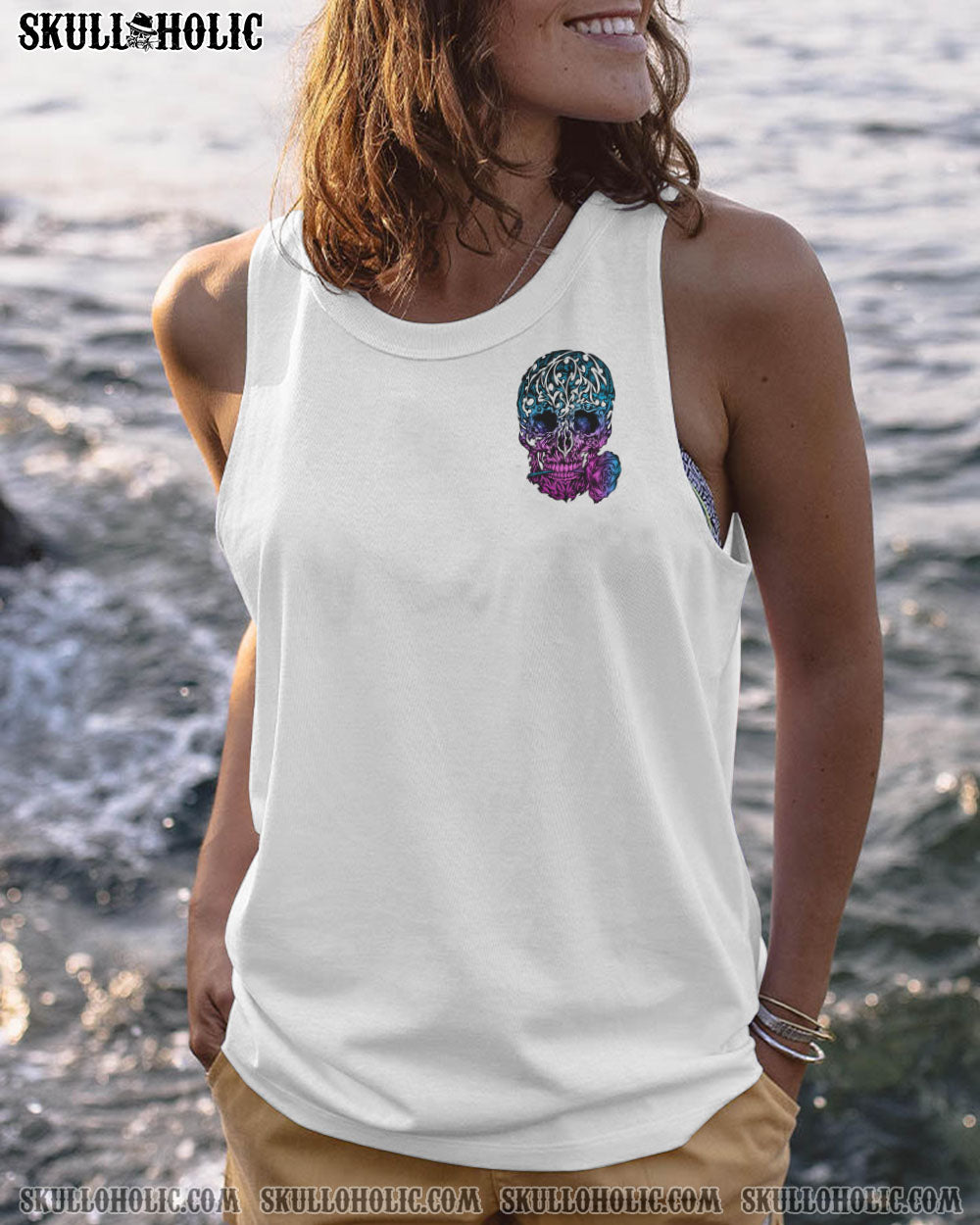 I TRY TO AVOID DRAMA TATTOOED SKULL ALL OVER PRINT – TLNZ0612223