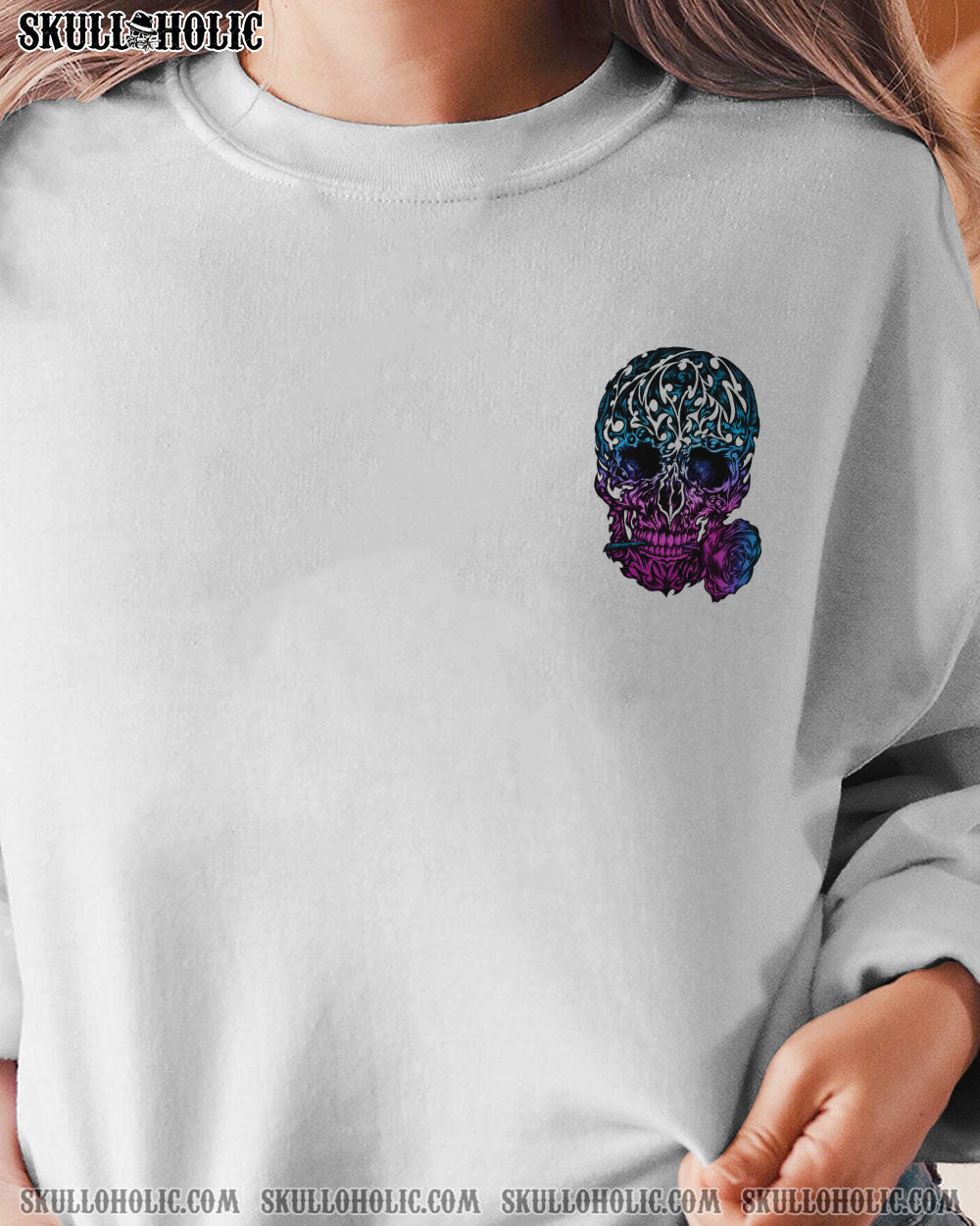 I TRY TO AVOID DRAMA TATTOOED SKULL ALL OVER PRINT – TLNZ0612223