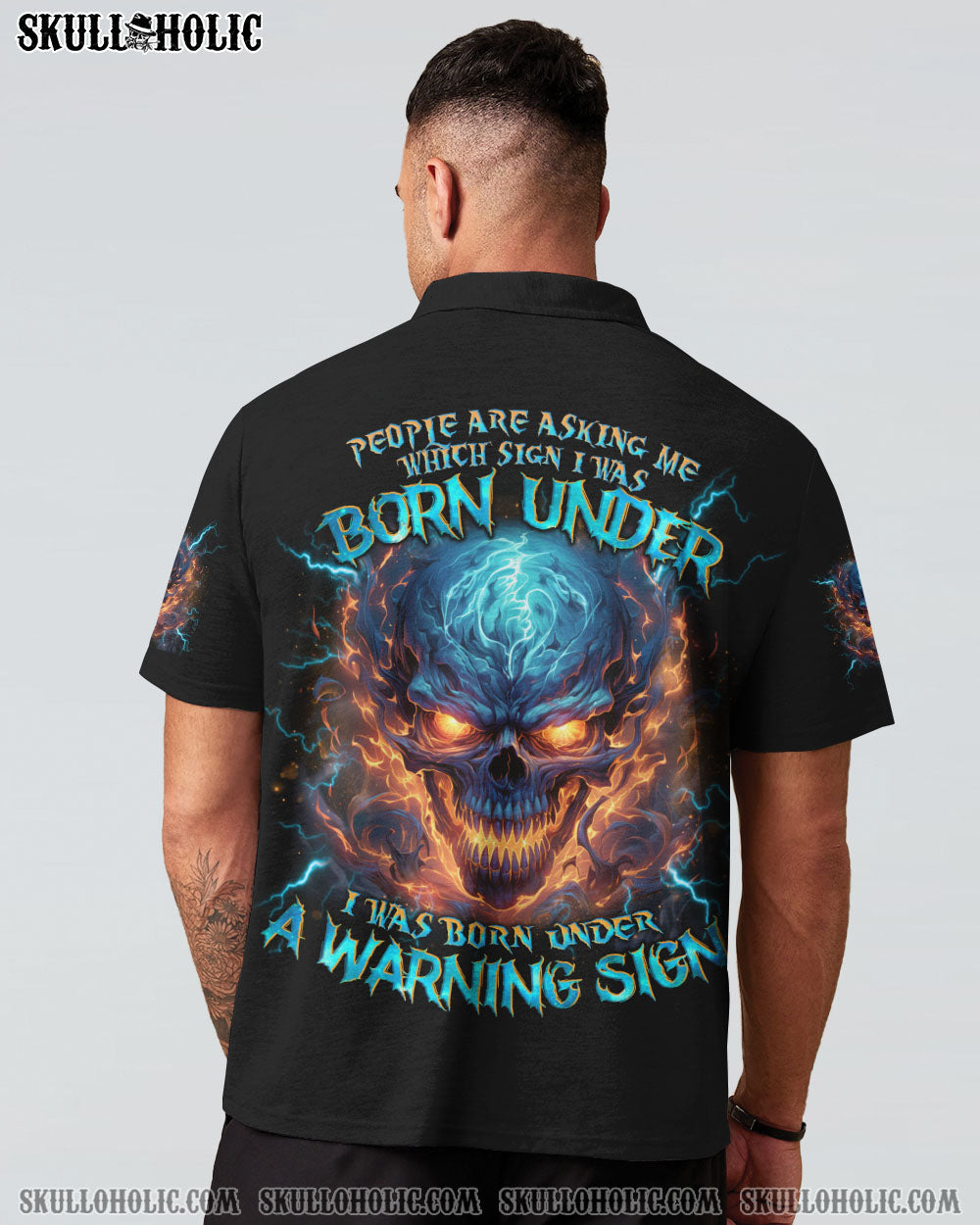 I WAS BORN UNDER A WARNING SIGN ALL OVER PRINT – TLNO0804242