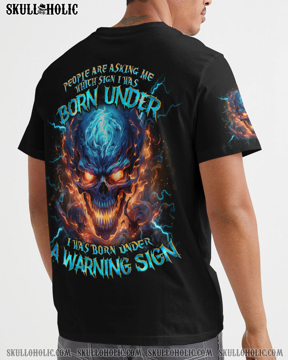 I WAS BORN UNDER A WARNING SIGN ALL OVER PRINT – TLNO0804242