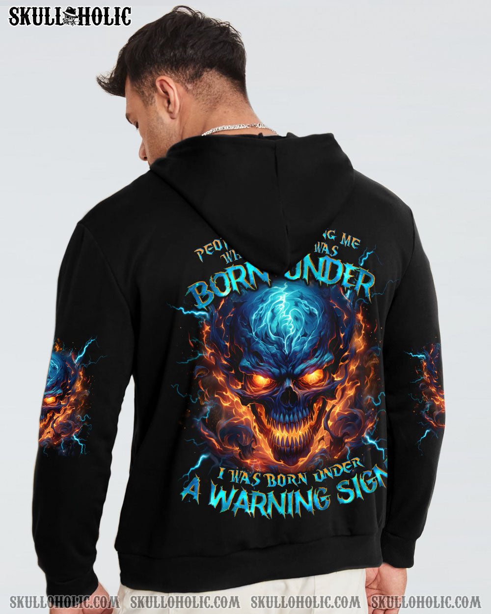 I WAS BORN UNDER A WARNING SIGN ALL OVER PRINT – TLNO0804242