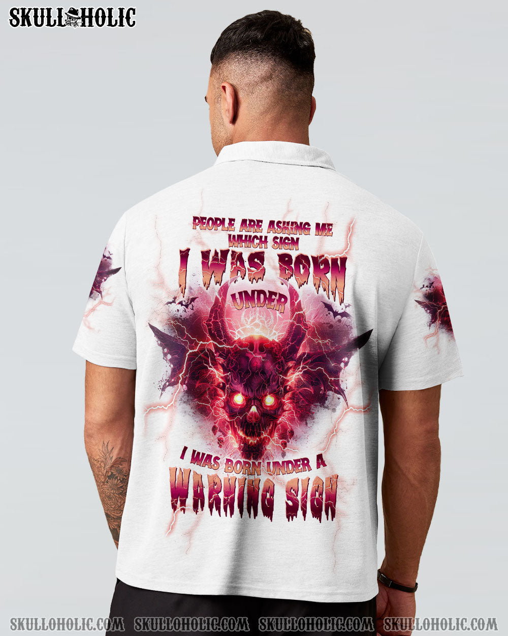 I WAS BORN UNDER A WARNING SIGN DEMON SKULL ALL OVER PRINT – TLPQ0104243
