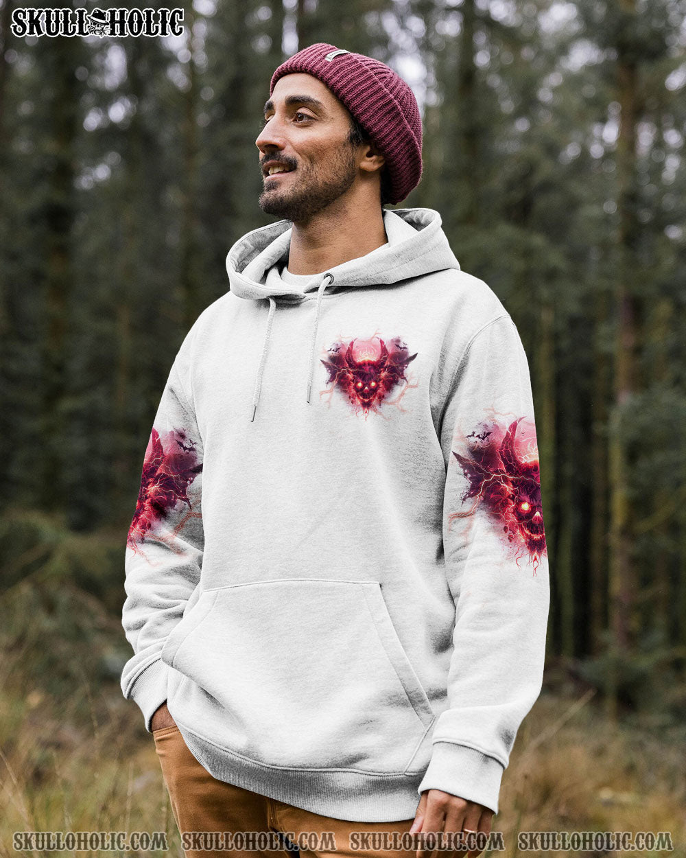 I WAS BORN UNDER A WARNING SIGN DEMON SKULL ALL OVER PRINT – TLPQ0104243