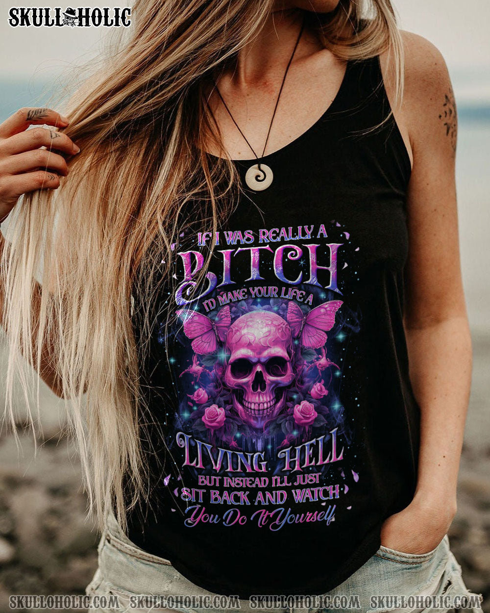 IF I WAS REALLY A B SKULL ALL OVER PRINT – YHKD0911233