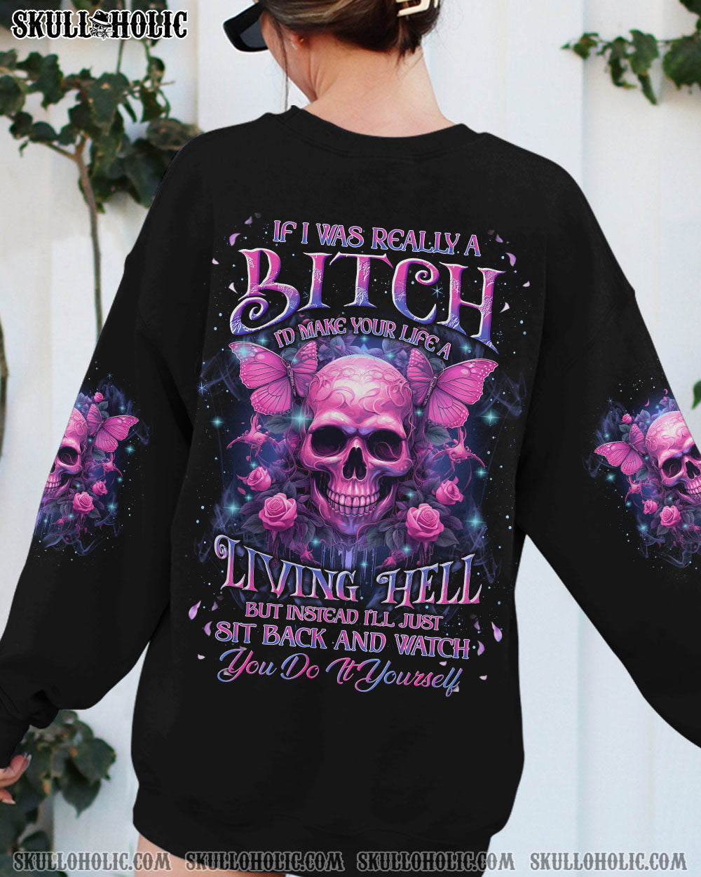 IF I WAS REALLY A B SKULL ALL OVER PRINT – YHKD0911233