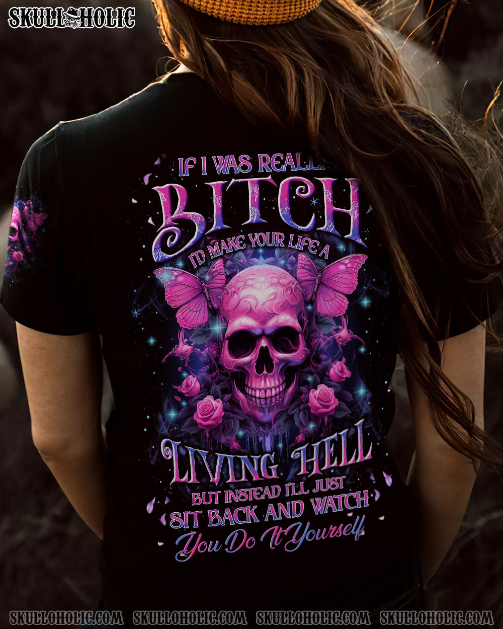 IF I WAS REALLY A B SKULL ALL OVER PRINT – YHKD0911233