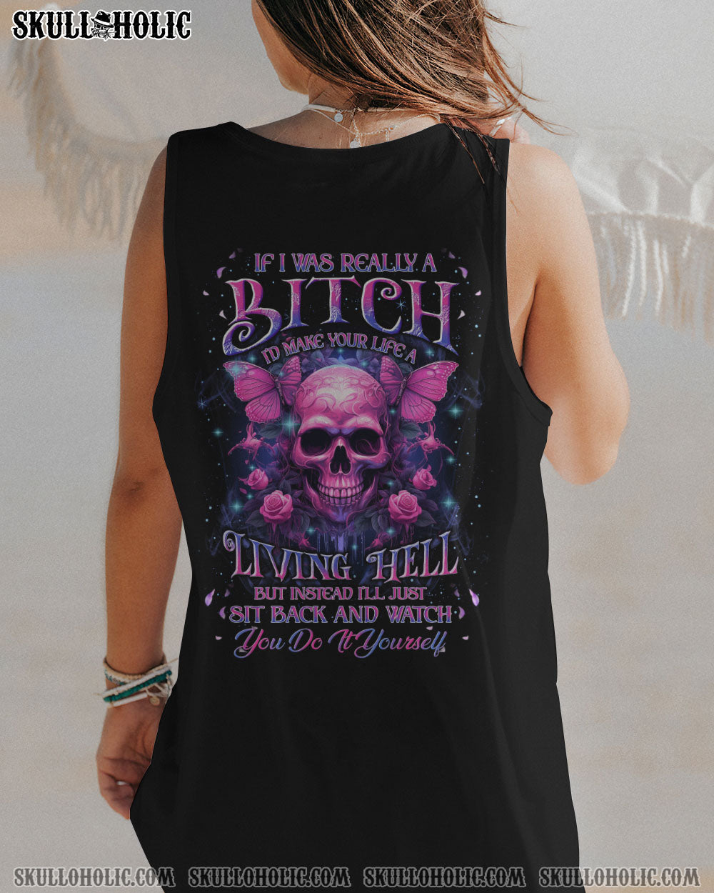 IF I WAS REALLY A B SKULL ALL OVER PRINT – YHKD0911233