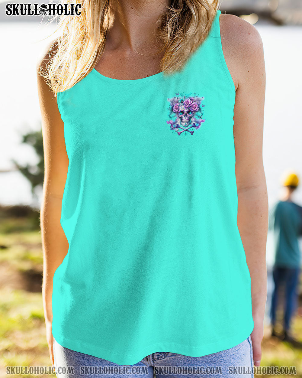 IF I’M TOO QUIET AND SMILING FLORAL SKULL ALL OVER PRINT – TLNZ0512232