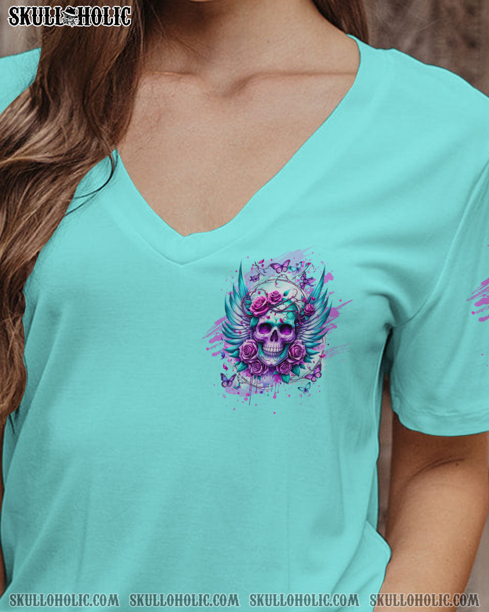 IF I’M TOO QUIET AND SMILING SKULL ROSE WINGS ALL OVER PRINT – TLTW2111231