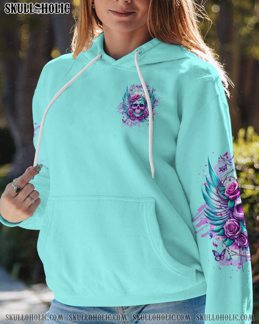 IF I’M TOO QUIET AND SMILING SKULL ROSE WINGS ALL OVER PRINT – TLTW2111231