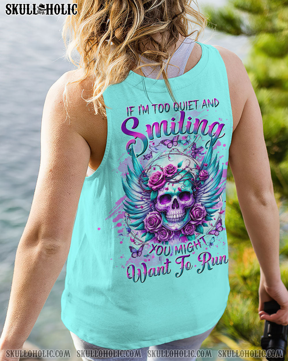 IF I’M TOO QUIET AND SMILING SKULL ROSE WINGS ALL OVER PRINT – TLTW2111231