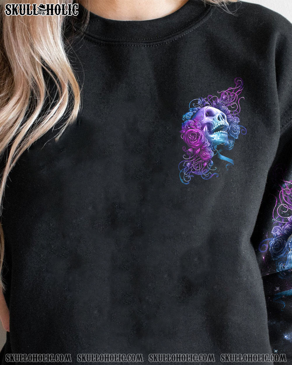 IF YOU WANT ME TO CONTROL MY TEMPER ROSE SKULL ALL OVER PRINT – TLNZ3103232